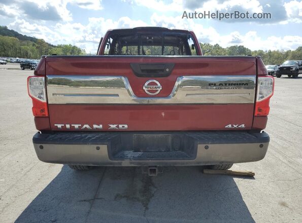1N6BA1F48GN508541 2016 NISSAN TITAN Red Widok z tyłu