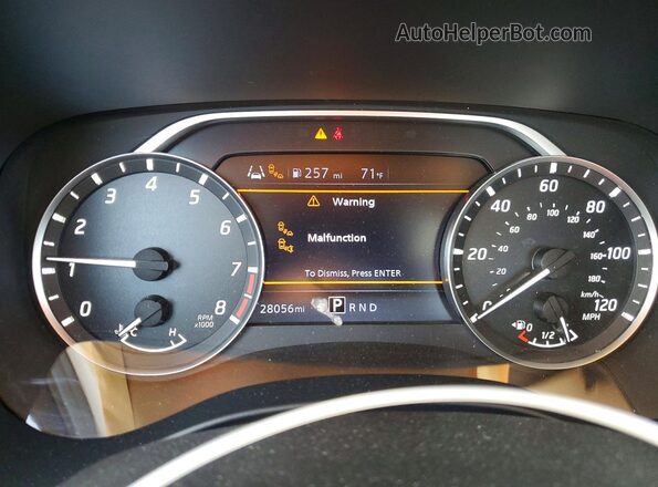 1N6ED1CL7NN652630 2022 NISSAN FRONTIER Белый Вид щитка приборов