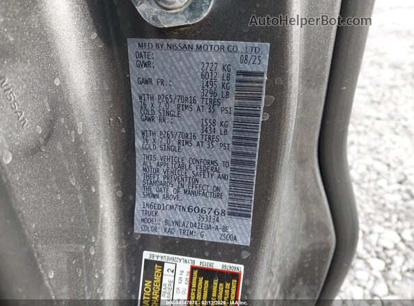 1N6ED1CM7TN606768 2026 NISSAN FRONTIER Gray 