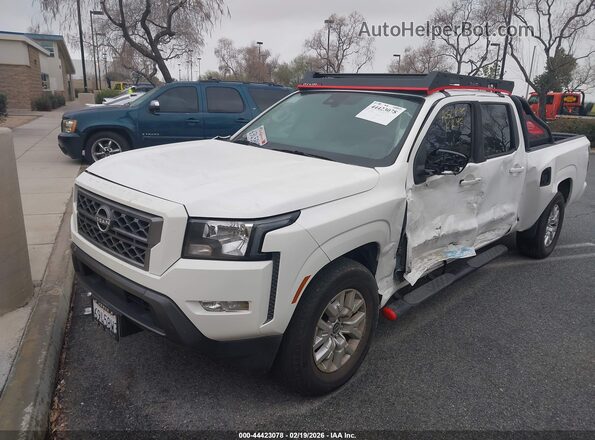 1N6ED1FJ0NN673474 2022 NISSAN FRONTIER Белый Передняя левая четверть
