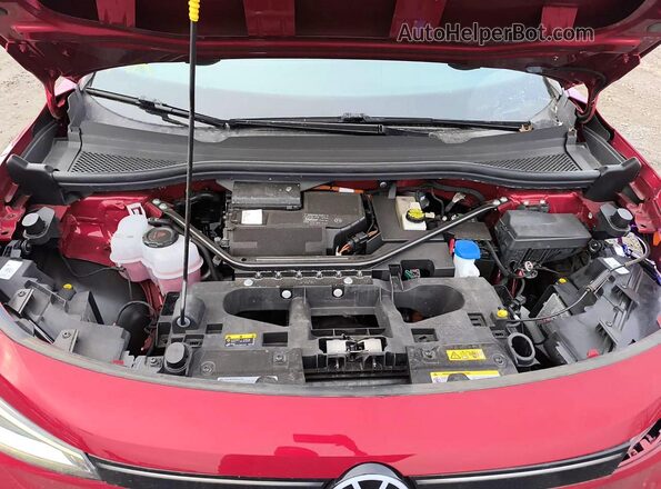 1V25MPE82PC020940 2023 VOLKSWAGEN ID.4 Red ძრავის განყოფილების ხედი