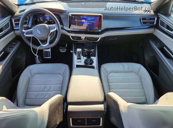 1V2AE2CA1RC246815 2024 VOLKSWAGEN ATLAS Blue Առջևի վահանակի տեսք