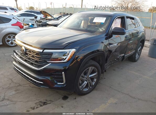 1V2AE2CAXRC230564 2024 VOLKSWAGEN ATLAS Black წინა მარცხენა ხედი სამი მეოთხედიდან