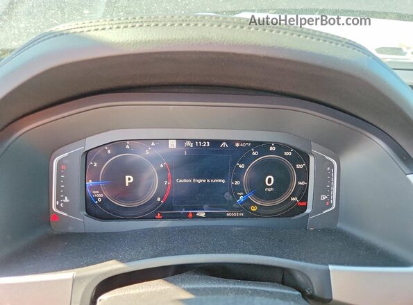 1V2AR2CA2NC523325 2022 VOLKSWAGEN ATLAS Black Вид щитка приладів
