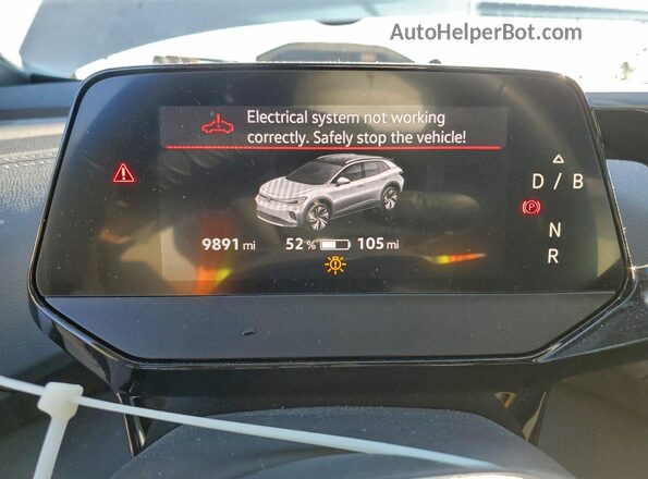 1V2BMPE83RC021357 2024 VOLKSWAGEN ID.4 White Instrument cluster view