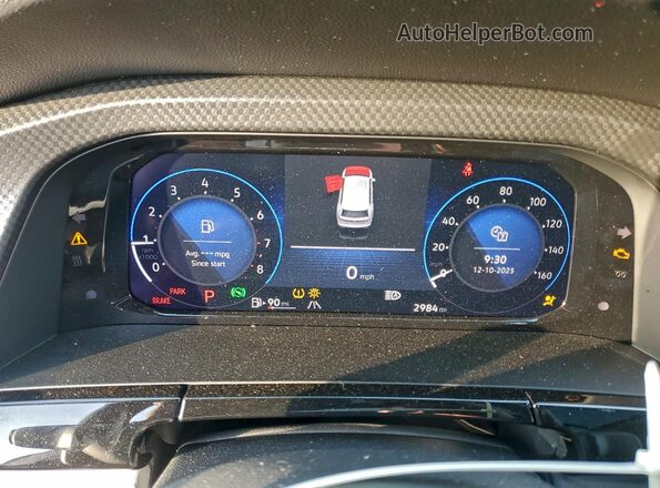 1V2CR2CA4SC513951 2025 VOLKSWAGEN ATLAS Green Սարքավորումների վահանակի տեսք