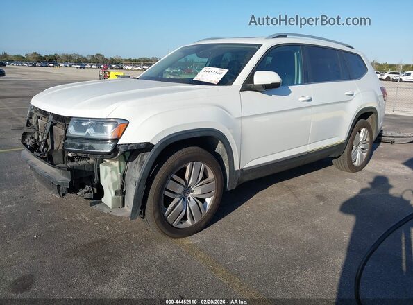 1V2ER2CA4KC598430 2019 VOLKSWAGEN ATLAS White Передня ліва чверть