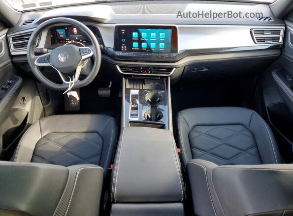 1V2KE2CA2SC229676 2025 VOLKSWAGEN ATLAS White Widok deski rozdzielczej