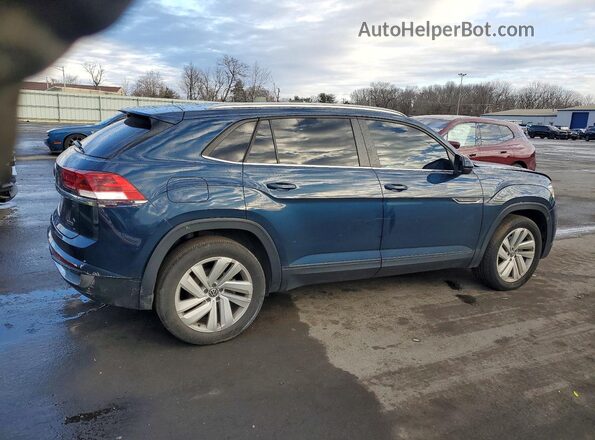 1V2KE2CA7NC203403 2022 VOLKSWAGEN ATLAS Blue Trasero derecho