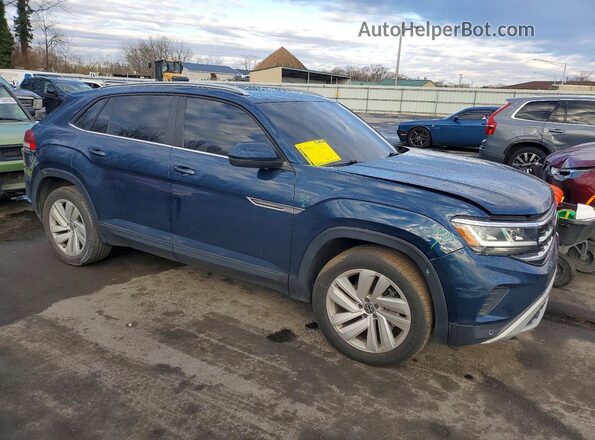 1V2KE2CA7NC203403 2022 VOLKSWAGEN ATLAS Blue Delantero derecho