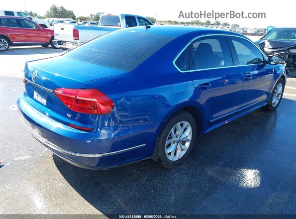 1VWAT7A30GC038217 2016 VOLKSWAGEN PASSAT Blue უკანა მარჯვენა
