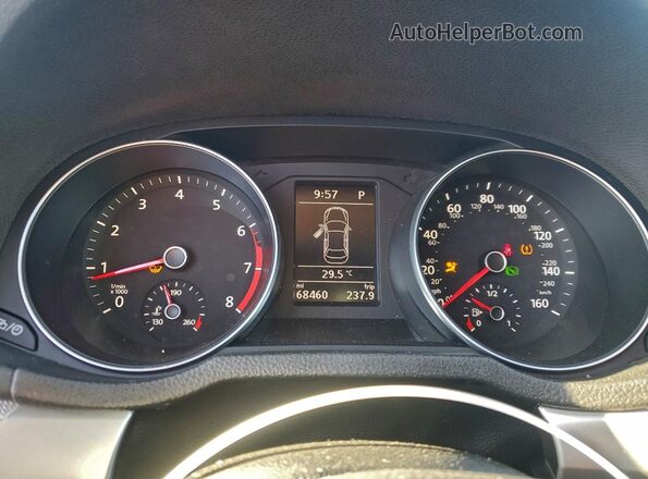 1VWAT7A39GC039642 2016 VOLKSWAGEN PASSAT Blue Widok zestawu wskaźników