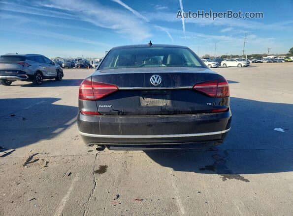 1VWDT7A36HC072046 2017 VOLKSWAGEN PASSAT Black უკანა ხედი