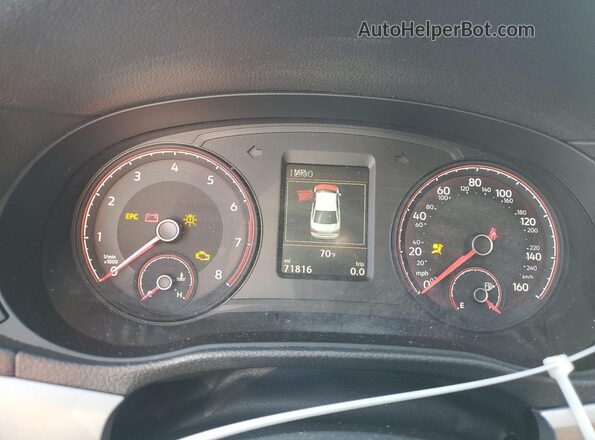 1VWSA7A35MC008281 2021 VOLKSWAGEN PASSAT Silver Instrument cluster view