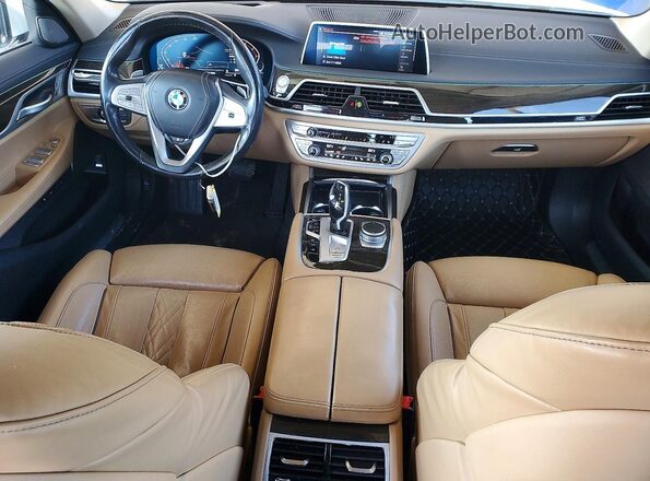 WBA7T2C01NCH53524 2022 BMW 7 SERIES White Vista del cuadro de instrumentos