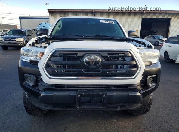 5TFRX5GN0KX139640 2019 TOYOTA TACOMA White Հետևի տեսք