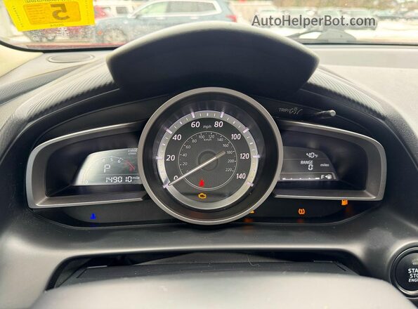 JM1DKBC78G0105203 2016 MAZDA CX-3 Red Widok deski rozdzielczej