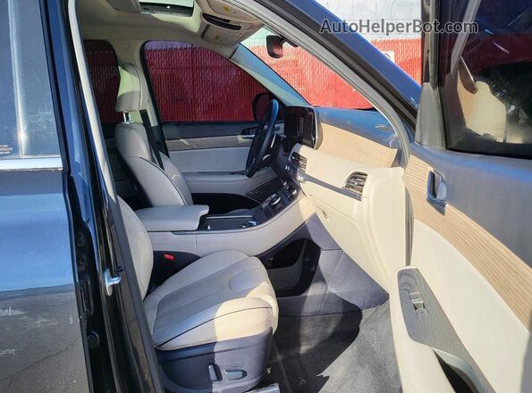 KM8R54HE3MU240752 2021 HYUNDAI PALISADE Blue Rear view