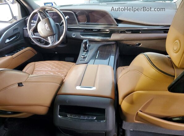 1GYS4EKL2MR447927 2021 CADILLAC ESCALADE White ხელსაწყოთა პანელის ხედი