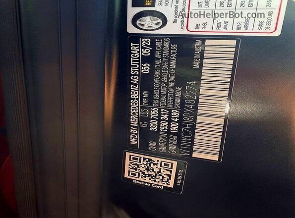 W1NYC7HJ8PX482274 2023 MERCEDES-BENZ G-CLASS Черный 