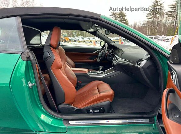 WBS33BA05PCM43860 2023 BMW M4 Зеленый Вид панели приборов