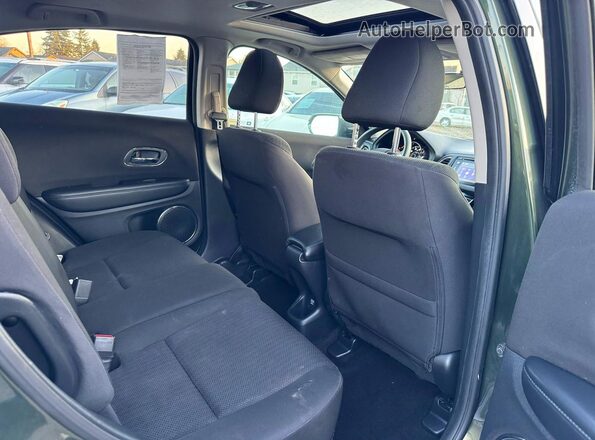 3CZRU5H55HM709616 2017 HONDA HR-V Green Widok wnętrza z przodu