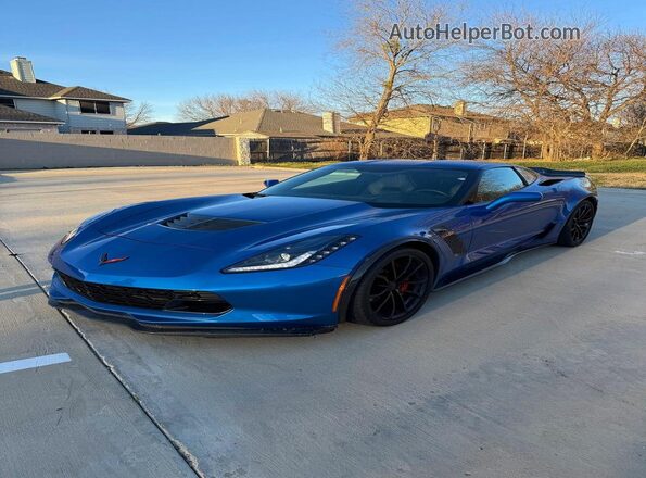1G1YS2D60K5605674 2019 CHEVROLET CORVETTE Blue 