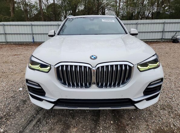 5UXCR6C53KLL35234 2019 BMW X5 White უკანა ხედი