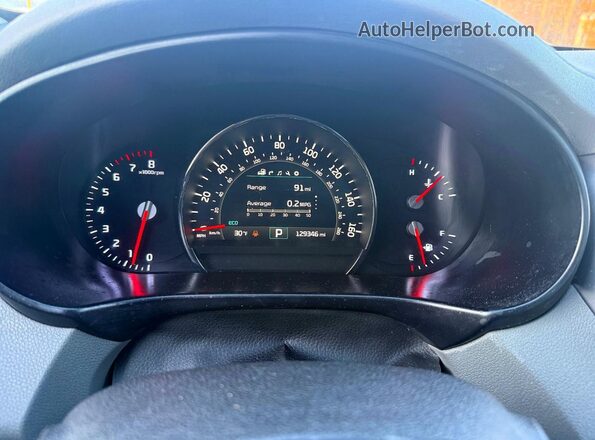 5XYPKDA56GG030215 2016 KIA SORENTO Черный Вид панели приборов