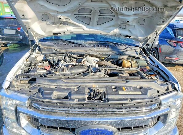 1FT8W3AT1NEE28617 2022 FORD F350 White Widok komory silnika