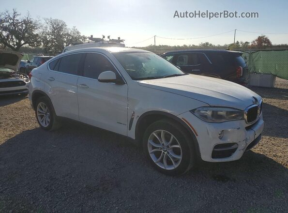 5UXKU0C50G0F92144 2016 BMW X6 White Widok z przodu