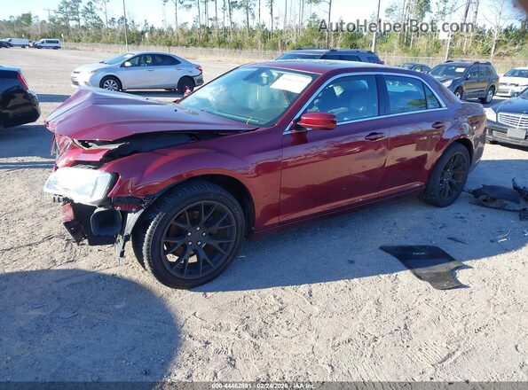 2C3CCAAG6JH296469 2018 CHRYSLER 300 Burgundy წინა მარცხენა ხედი სამი მეოთხედიდან