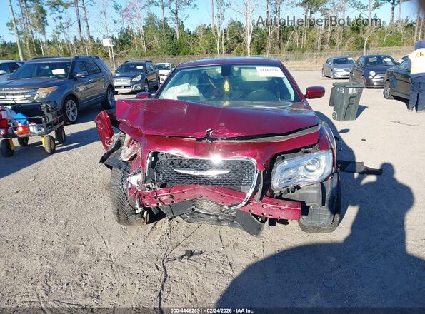 2C3CCAAG6JH296469 2018 CHRYSLER 300 Burgundy ხელსაწყოთა პანელის ხედი