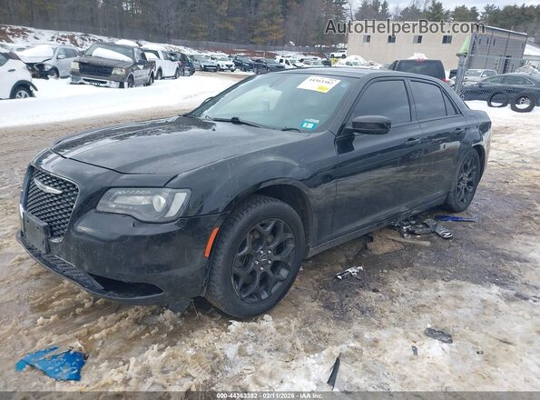 2C3CCAGG6LH141964 2020 CHRYSLER 300 Black Առջևի ձախ երեք քառորդ տեսարան