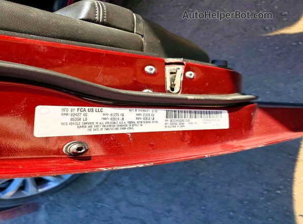 2C3CCARG8GH213105 2016 CHRYSLER 300 Maroon Շարժիչի բաժամունքի տեսք