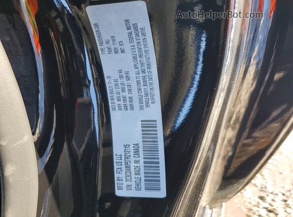 2C3CDAMP5TR212115 2026 DODGE CHARGER Black VIN კოდის სტიკერის ხედი