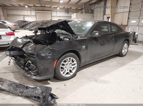 2C3CDBCK4SR537414 2025 DODGE CHARGER Black Առջևի ձախ երեք քառորդ տեսարան