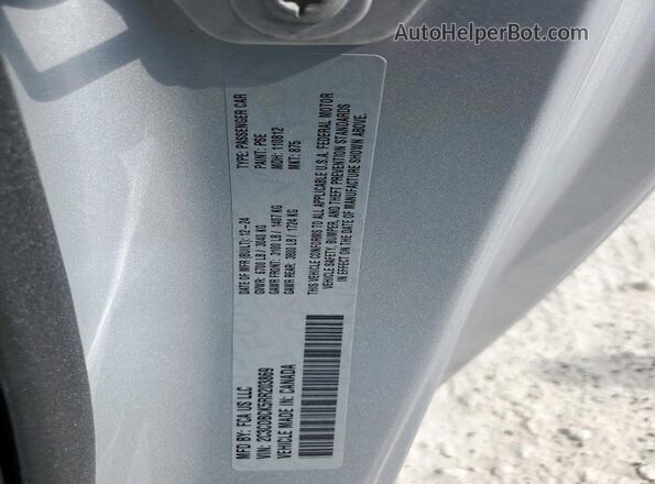 2C3CDBCK5RR203869 2024 DODGE CHARGER Gray VIN կոդի պիտակի տեսք