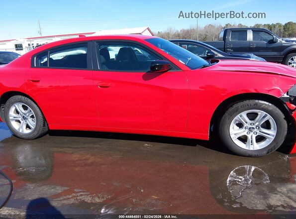 2C3CDXBG2PH609752 2023 DODGE CHARGER Red Widok wnętrza z tyłu