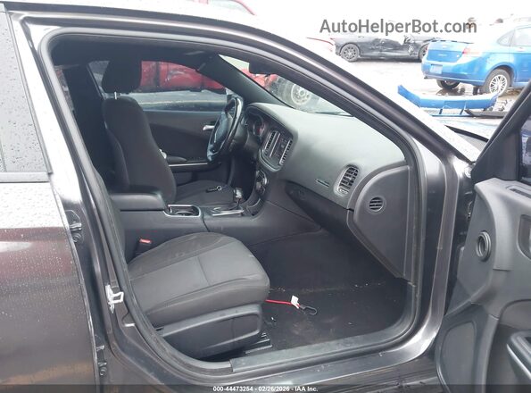 2C3CDXBG3KH711313 2019 DODGE CHARGER Gray Widok wnętrza z przodu