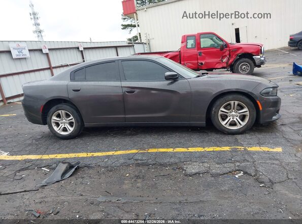 2C3CDXBG3KH711313 2019 DODGE CHARGER Gray Widok wnętrza z tyłu