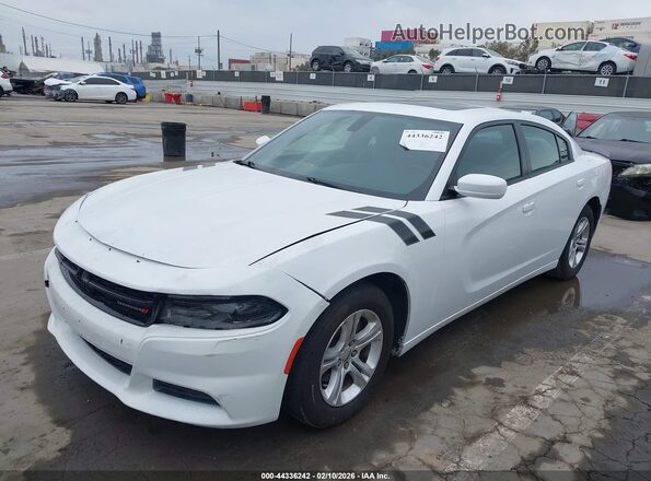 2C3CDXBG6KH695480 2019 DODGE CHARGER White Առջևի ձախ երեք քառորդ տեսարան