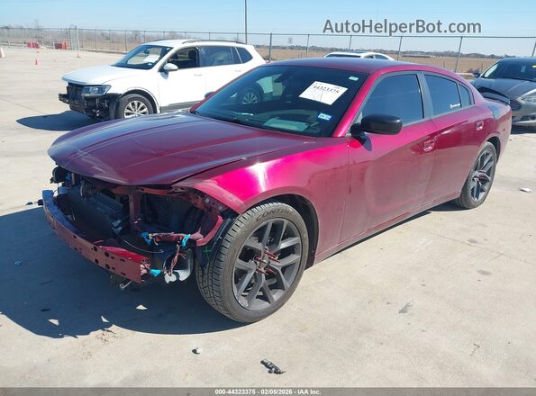 2C3CDXBG7LH101755 2020 DODGE CHARGER Red Առջևի ձախ երեք քառորդ տեսարան