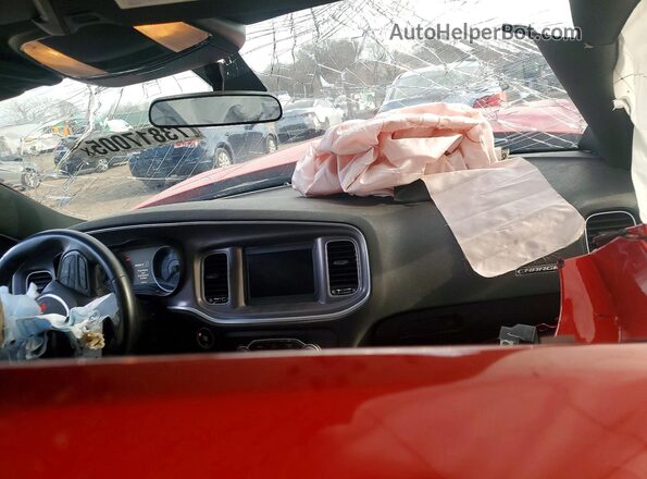 2C3CDXBG8NH255510 2022 DODGE CHARGER Red Widok deski rozdzielczej