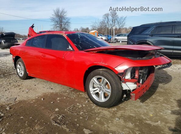 2C3CDXBG8NH255510 2022 DODGE CHARGER Red Przód prawy