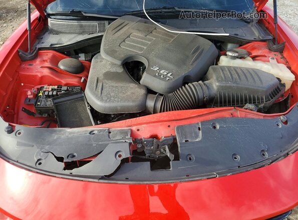 2C3CDXBG8NH255510 2022 DODGE CHARGER Red Widok wnętrza z tyłu