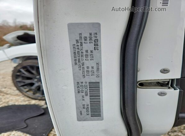 2C3CDXCT1KH629964 2019 DODGE CHARGER White Вид наклейки з VIN-кодом