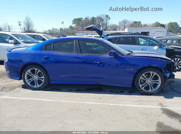 2C3CDXCT9MH682110 2021 DODGE CHARGER Blue Vista interior trasera