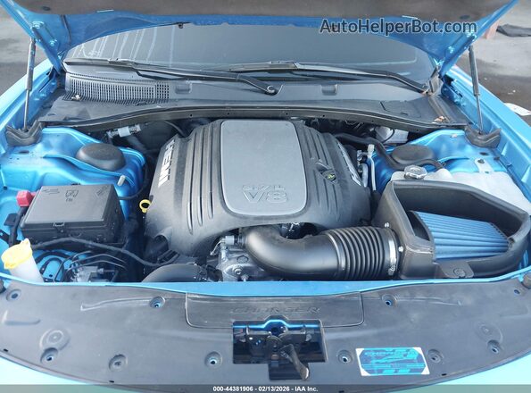 2C3CDXCT9PH679082 2023 DODGE CHARGER Blue Вид ззаду