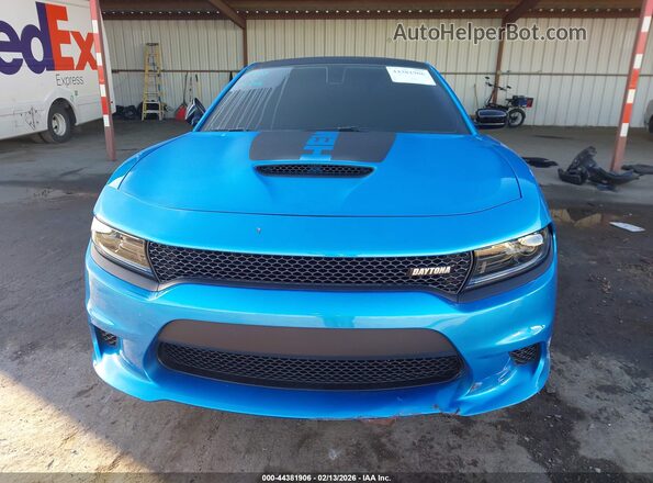 2C3CDXCT9PH679082 2023 DODGE CHARGER Blue Вид задньої частини салону
